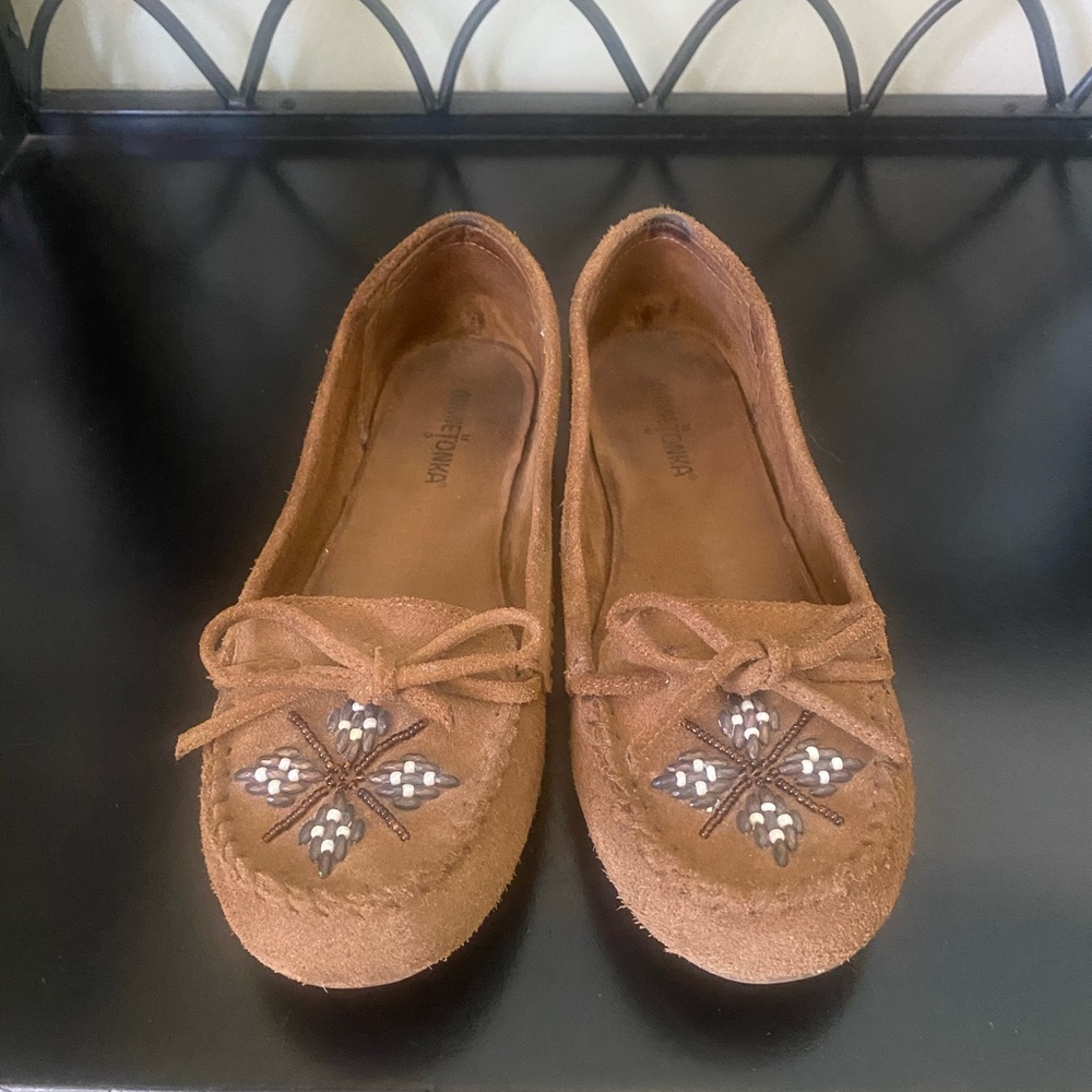 Minnetonka beaded moccasins.